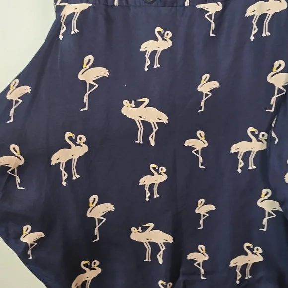 Just Cavalli Swing Midi Dress Navy  100% Silk Short Sleeve Midi Dress Size Small - Picture 5 of 9